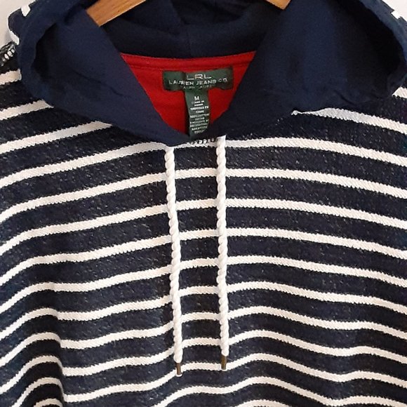 Lauren RALPH LAUREN fine terry nautical hoody size M - Picture 5 of 7